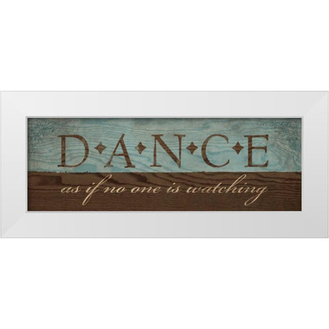 Dance White Modern Wood Framed Art Print by Harbick, N
