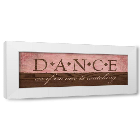 Dance in Pink White Modern Wood Framed Art Print by Harbick, N