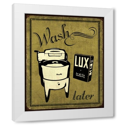 Wash White Modern Wood Framed Art Print by Harbick, N
