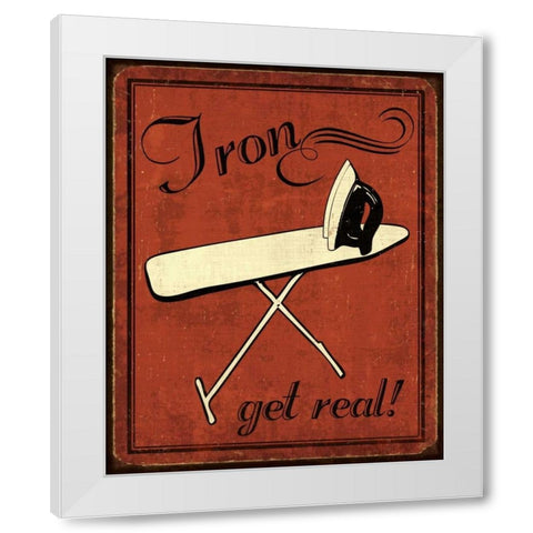 Iron White Modern Wood Framed Art Print by Harbick, N