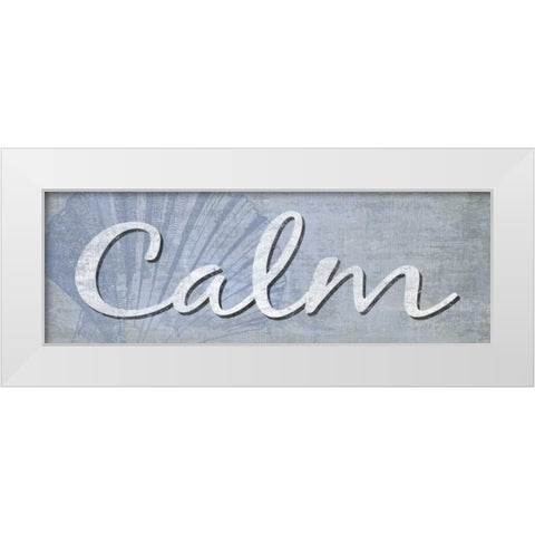 Calm White Modern Wood Framed Art Print by Harbick, N