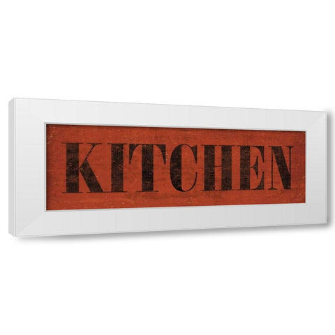 Kitchen III White Modern Wood Framed Art Print by Harbick, N