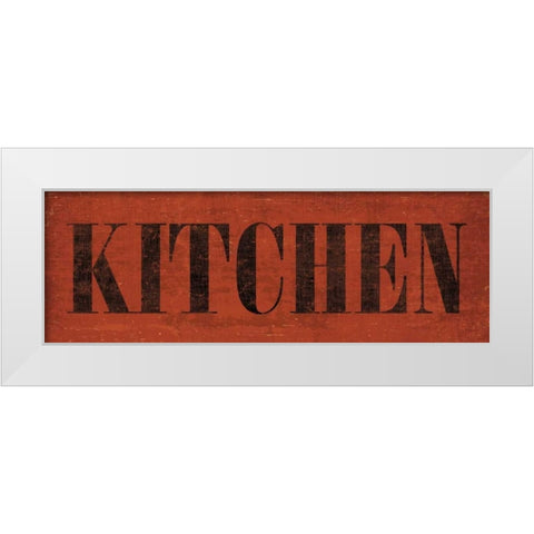 Kitchen III White Modern Wood Framed Art Print by Harbick, N