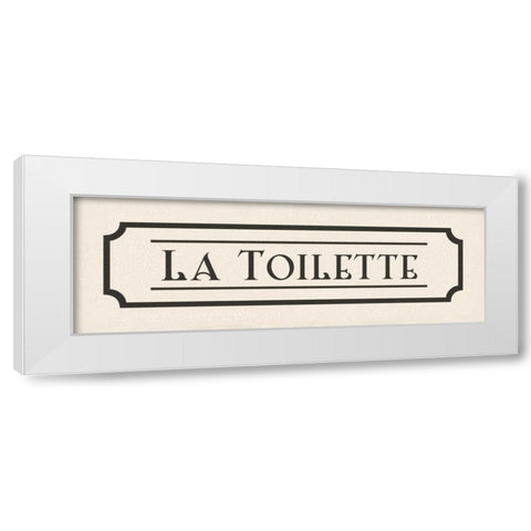 La Toilette White Modern Wood Framed Art Print by Harbick, N