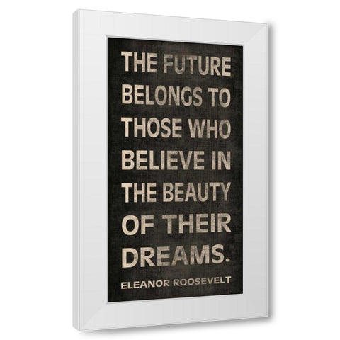 The Future White Modern Wood Framed Art Print by Harbick, N