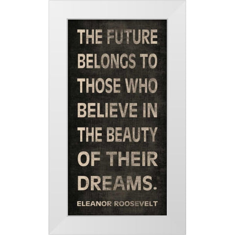 The Future White Modern Wood Framed Art Print by Harbick, N