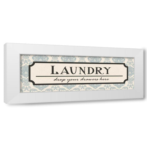 Laundry Drawers White Modern Wood Framed Art Print by Harbick, N