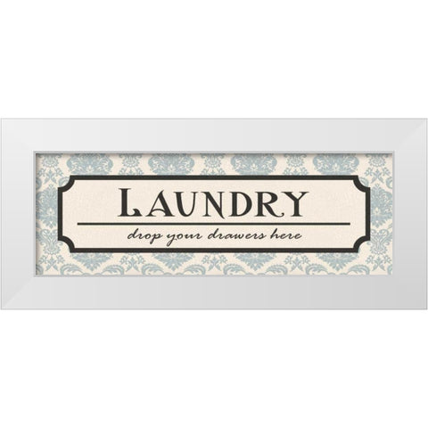 Laundry Drawers White Modern Wood Framed Art Print by Harbick, N