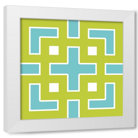 Graphic Pattern III White Modern Wood Framed Art Print by Harbick, N