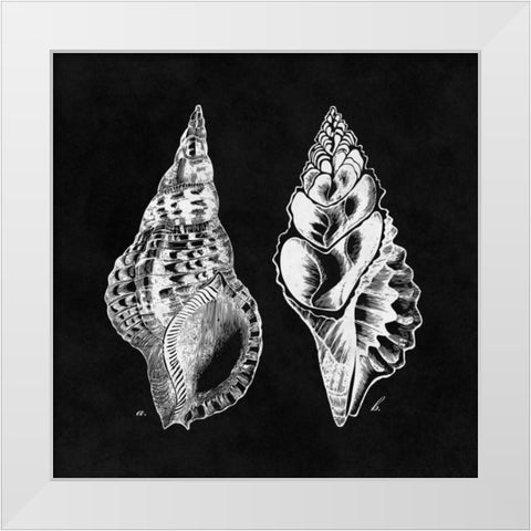 Elegant Negative I White Modern Wood Framed Art Print by Harbick, N