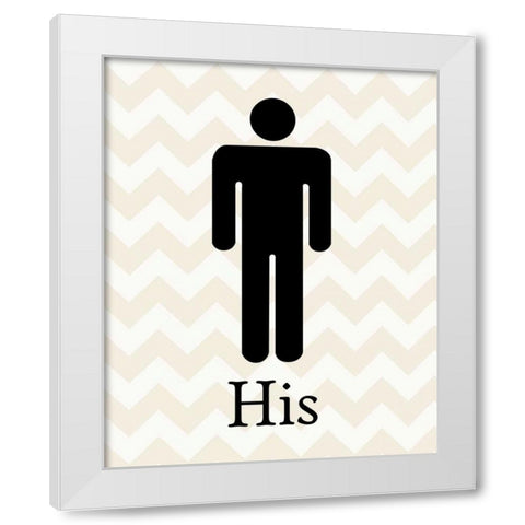 His Classic White Modern Wood Framed Art Print by Harbick, N