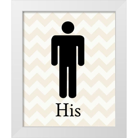 His Classic White Modern Wood Framed Art Print by Harbick, N