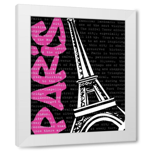 Travel Graffiti I White Modern Wood Framed Art Print by Harbick, N