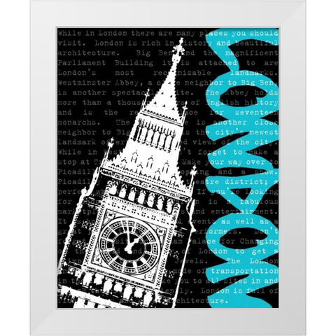 Travel Graffiti II White Modern Wood Framed Art Print by Harbick, N