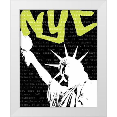 Travel Graffiti III White Modern Wood Framed Art Print by Harbick, N