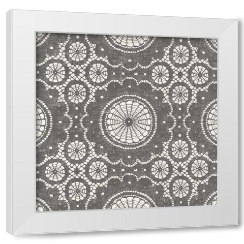 Elegance in Gray II White Modern Wood Framed Art Print by Harbick, N