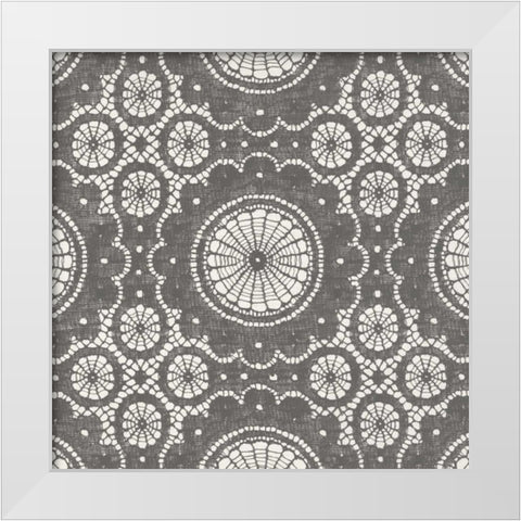 Elegance in Gray II White Modern Wood Framed Art Print by Harbick, N