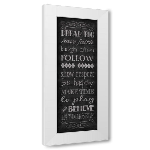 Rules for Life II White Modern Wood Framed Art Print by Harbick, N
