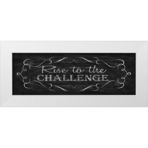 Rise to the Challenge White Modern Wood Framed Art Print by Harbick, N