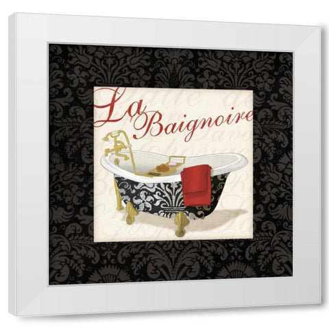 Classic Bathtub White Modern Wood Framed Art Print by Harbick, N