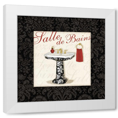 Classic Sink White Modern Wood Framed Art Print by Harbick, N