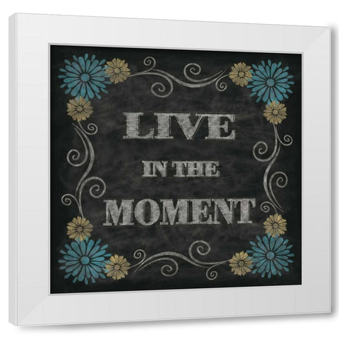 Chalkboard Inspirations II White Modern Wood Framed Art Print by Harbick, N