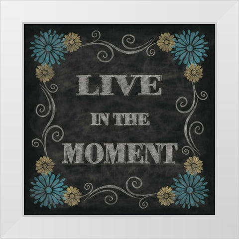 Chalkboard Inspirations II White Modern Wood Framed Art Print by Harbick, N