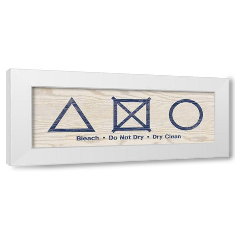 Laundry Icons II White Modern Wood Framed Art Print by Harbick, N