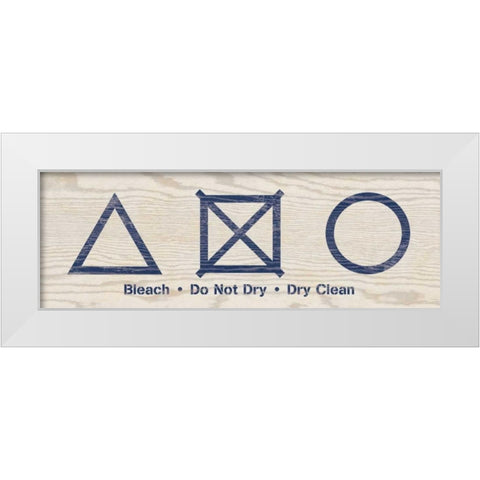 Laundry Icons II White Modern Wood Framed Art Print by Harbick, N