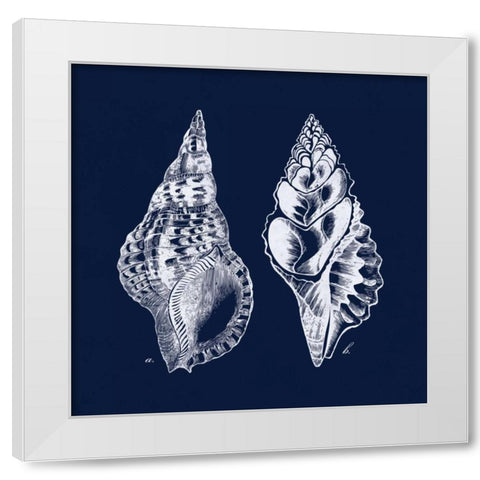 Shell Negative I White Modern Wood Framed Art Print by Harbick, N