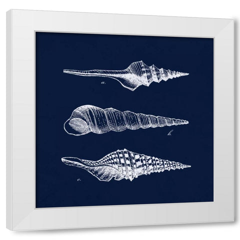 Shell Negative II White Modern Wood Framed Art Print by Harbick, N