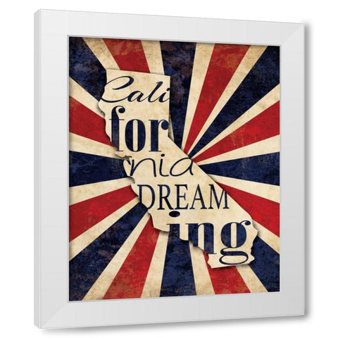California Dreaming I White Modern Wood Framed Art Print by Harbick, N