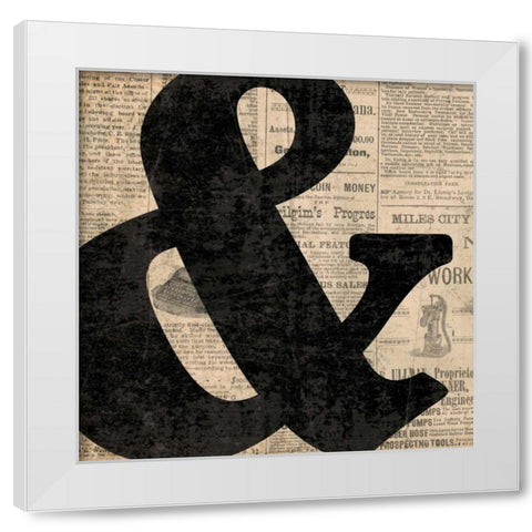 Ampersand White Modern Wood Framed Art Print by Harbick, N