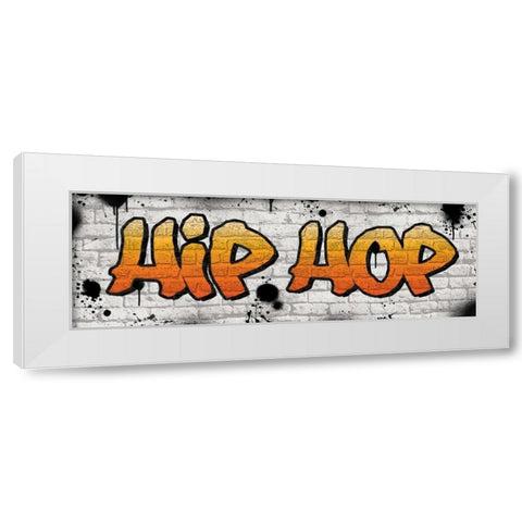 Hip Hop Graffiti White Modern Wood Framed Art Print by Harbick, N