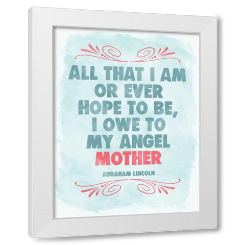 Mother Sign II White Modern Wood Framed Art Print by Harbick, N