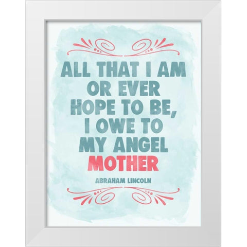 Mother Sign II White Modern Wood Framed Art Print by Harbick, N