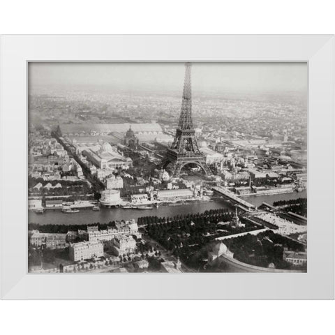Vintage Paris I White Modern Wood Framed Art Print by Harbick, N.