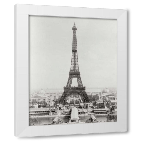Vintage Paris VII White Modern Wood Framed Art Print by Harbick, N.
