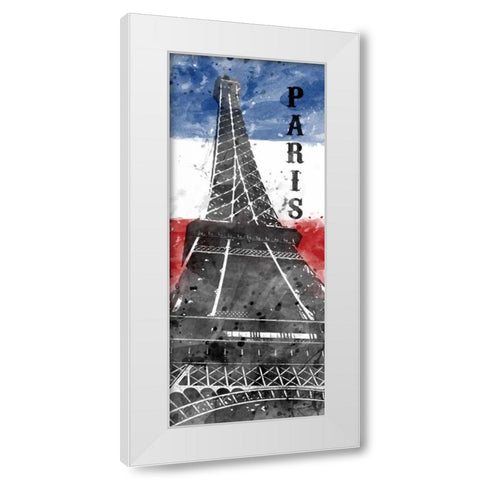 French Patriot White Modern Wood Framed Art Print by Harbick, N.