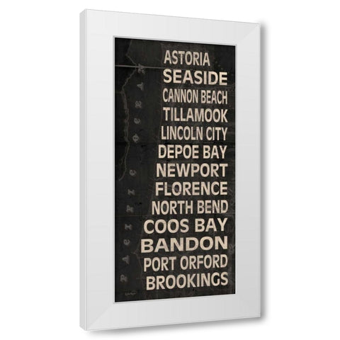 Oregon Coast I White Modern Wood Framed Art Print by Harbick, N.
