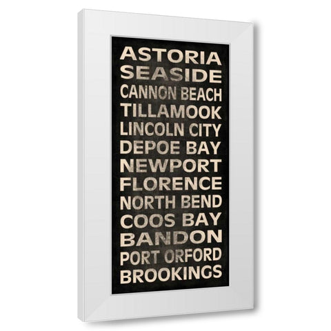 Oregon Coast II White Modern Wood Framed Art Print by Harbick, N.