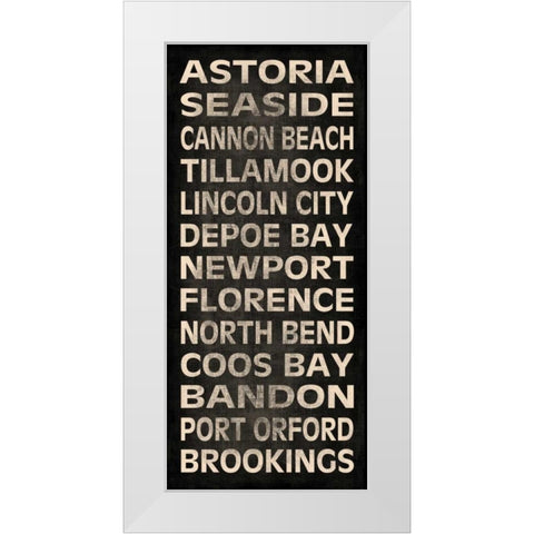 Oregon Coast II White Modern Wood Framed Art Print by Harbick, N.