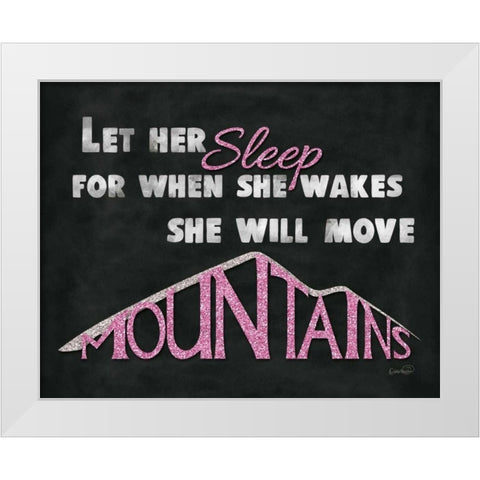 Let Her Sleep II White Modern Wood Framed Art Print by Harbick, N.