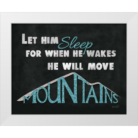 Let Him Sleep II White Modern Wood Framed Art Print by Harbick, N.