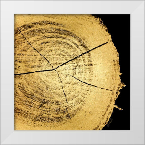 Gold Wood IV White Modern Wood Framed Art Print by Harbick, N.