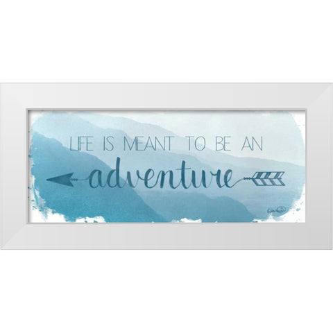 Adventure White Modern Wood Framed Art Print by Harbick, N.