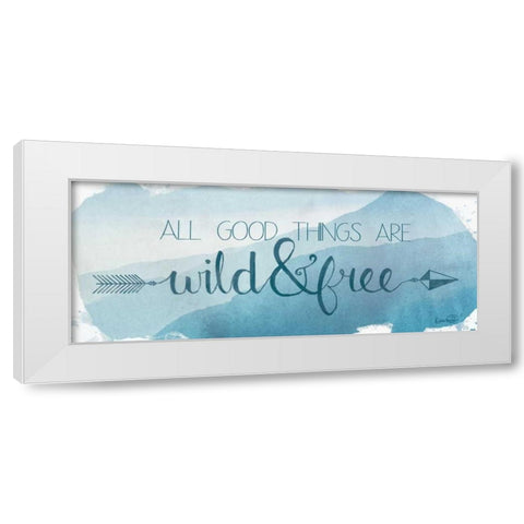 Wild and Free White Modern Wood Framed Art Print by Harbick, N.