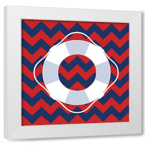 Life Preserver II White Modern Wood Framed Art Print by Harbick, N.
