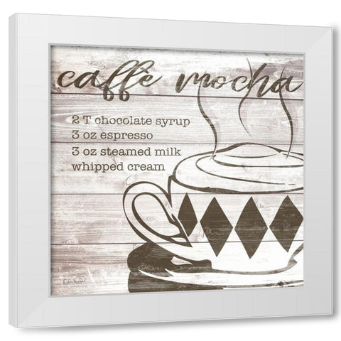 Farmhouse Mocha White Modern Wood Framed Art Print by Harbick, N.