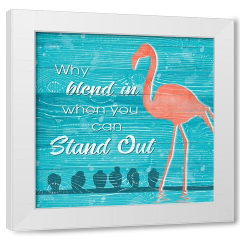 Stand Out White Modern Wood Framed Art Print by Harbick, N.